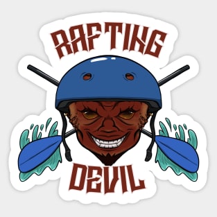 Rafting Devil Sticker